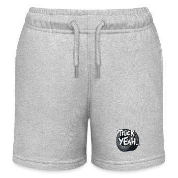 Truck Yeah! - Kinder Organic Joggingshorts Mini Bolter von Stanley/Stella - Grau meliert - Vorne