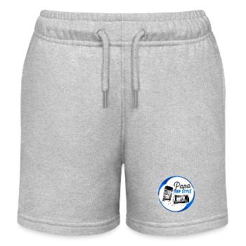 Papa zu stylisch - Kinder Organic Joggingshorts Mini Bolter von Stanley/Stella - Grau meliert - Vorne