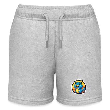 Low Key Crazy Bieber - Kids Organic Sweat Shorts by Stanley/Stella - heather grey - Front