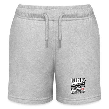 DINK Lifestyle – Wir zahlen für deine Steuervortei - Kinder Organic Joggingshorts Mini Bolter von Stanley/Stella - Grau meliert - Vorne