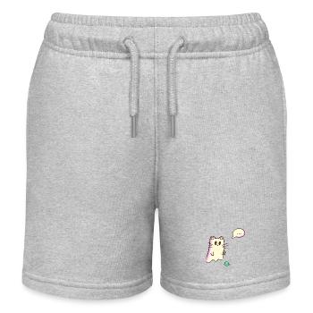 Ghost Cat laisse tomber de la glace - Oups - Short de jogging enfant bio Stanley/Stella - gris chiné - Devant