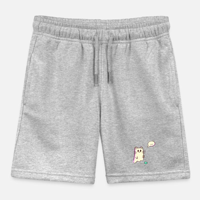 Ghost Cat Drops - Oops Kids Organic Sweat Shorts by Stanley/Stella