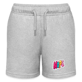 Non - Short de jogging enfant bio Stanley/Stella - gris chiné - Devant