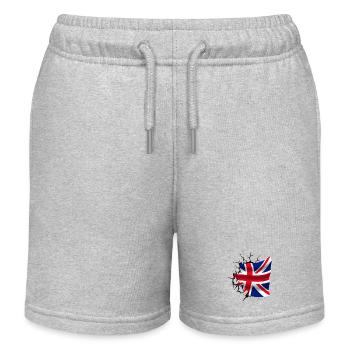 Bandera de Reino Unido - United Kingdom - Flag - Kids Organic Sweat Shorts by Stanley/Stella - heather grey - Front