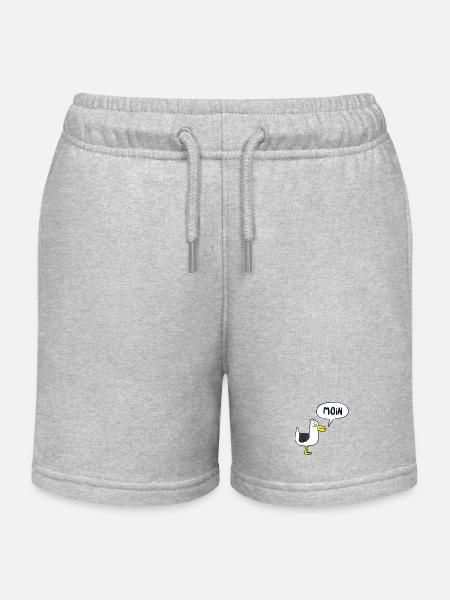 MOIN - Kinder Organic Joggingshorts Mini Bolter von Stanley/Stella - Grau meliert