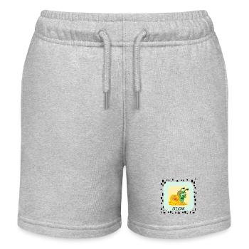 ESCARGOT LENT - Short de jogging enfant bio Stanley/Stella - gris chiné - Devant