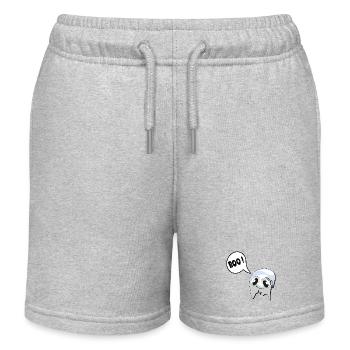 SCHÜCHTERN HALLOWEEN GESPENSTER - Kinder Organic Joggingshorts Mini Bolter von Stanley/Stella - Grau meliert - Vorne