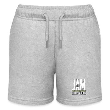 Jamaica Roots Rock Design - Short de jogging enfant bio Stanley/Stella - gris chiné - Devant