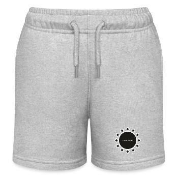 Ensoleillé - Short de jogging enfant bio Stanley/Stella - gris chiné - Devant