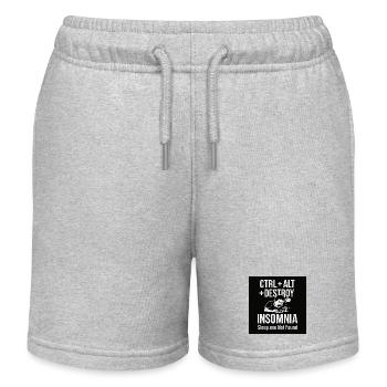 Insomnia Meme Grafik T-Shirt - Kinder Organic Joggingshorts Mini Bolter von Stanley/Stella - Grau meliert - Vorne