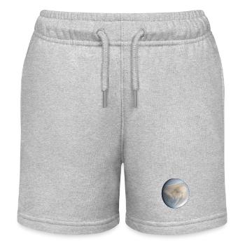 Venus-Planet - Kinder Organic Joggingshorts Mini Bolter von Stanley/Stella - Grau meliert - Vorne