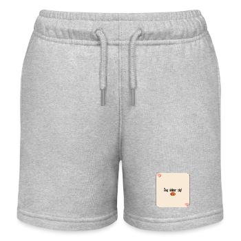 Je t’adore les pâtisseries - Short de jogging enfant bio Stanley/Stella - gris chiné - Devant