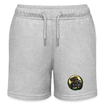 Werewolf biker under moonlight - Kids Organic Sweat Shorts by Stanley/Stella - heather grey - Front