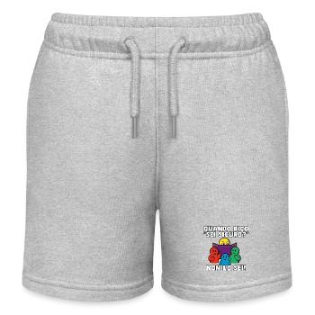 "Bist du sicher?" – Sind Sie nicht. - Kinder Organic Joggingshorts Mini Bolter von Stanley/Stella - Grau meliert - Vorne