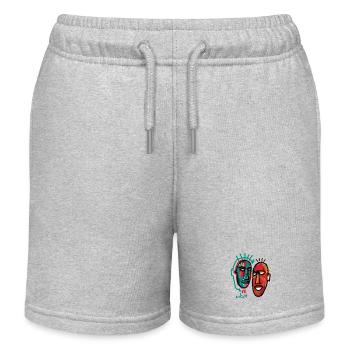 DOUBLE - Kids Organic Sweat Shorts by Stanley/Stella - heather grey - Front