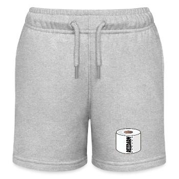 INTESTIN IRRITABLE, PAPIER TOILETTE, DIGESTION - Short de jogging enfant bio Stanley/Stella - gris chiné - Devant