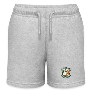 Weniger Likes mehr Leben! - Kinder Organic Joggingshorts Mini Bolter von Stanley/Stella - Grau meliert - Vorne