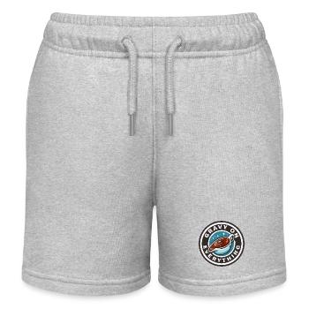 Écusson Sauce Gravy Sur Tout - Short de jogging enfant bio Stanley/Stella - gris chiné - Devant