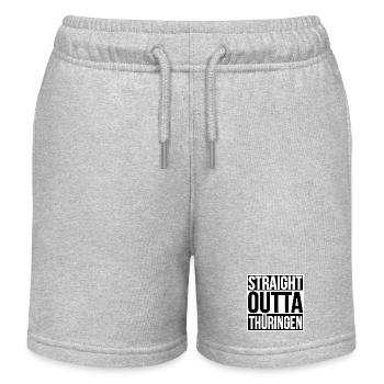Tout droit sorti de Thuringe - Short de jogging enfant bio Stanley/Stella - gris chiné - Devant