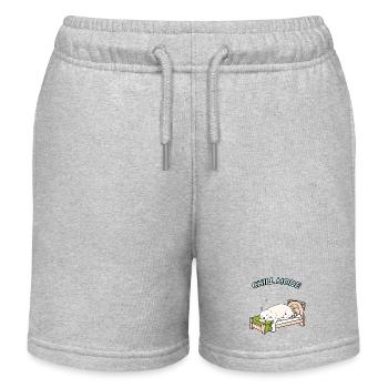 Just chill out – Sleeping Bear - Kids Organic Sweat Shorts by Stanley/Stella - heather grey - Front
