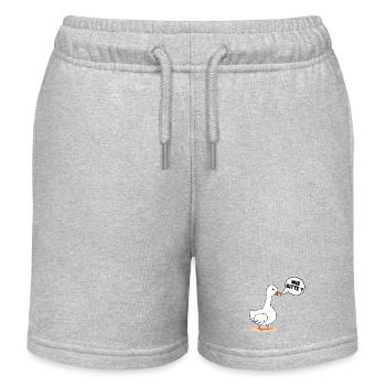 SELF-CONFIDENCE GOOSE AS PLEASE - Kids Organic Sweat Shorts by Stanley/Stella - heather grey - Front