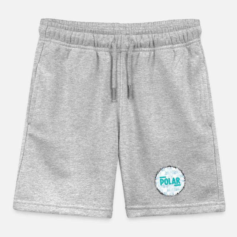 Polar Block Pattern Kids Organic Sweat Shorts by Stanley/Stella
