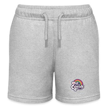 Unser kleiner Genosse - Lustiges Sozialismus-Design - Kinder Organic Joggingshorts Mini Bolter von Stanley/Stella - Grau meliert - Vorne