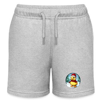 Caneton du Père Noël - Short de jogging enfant bio Stanley/Stella - gris chiné - Devant