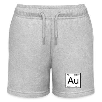 Gold Element Minimal - Kinder Organic Joggingshorts Mini Bolter von Stanley/Stella - Grau meliert - Vorne
