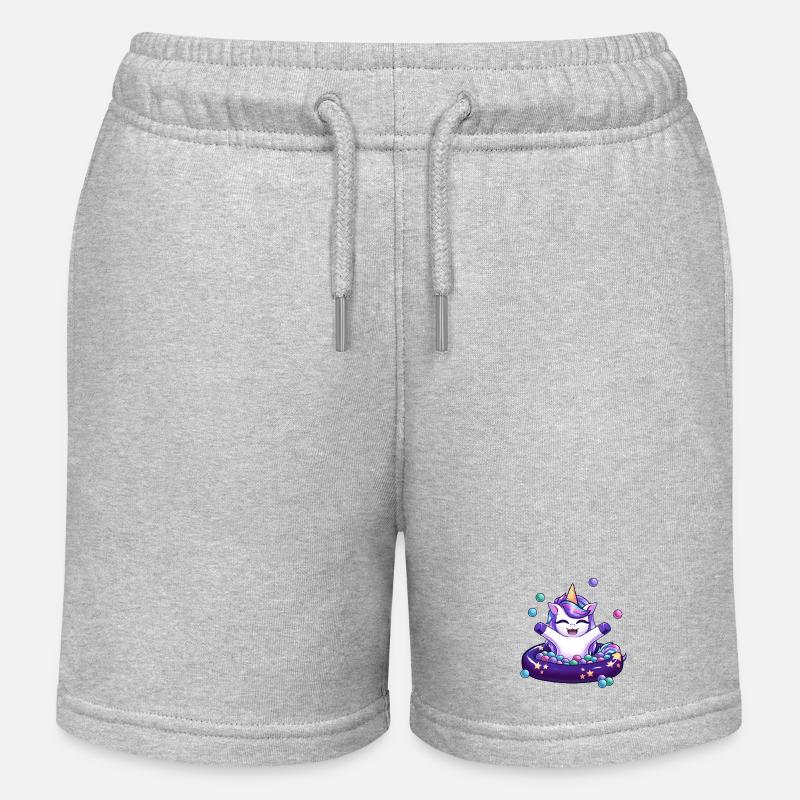 Piscine à Boules de Licorne - Short de jogging enfant bio Stanley/Stella - gris chiné