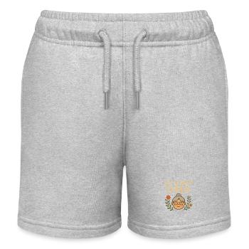 Du wirst Oma Großmutter Humor - Kinder Organic Joggingshorts Mini Bolter von Stanley/Stella - Grau meliert - Vorne