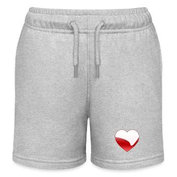 Amour - Short de jogging enfant bio Stanley/Stella - gris chiné - Devant