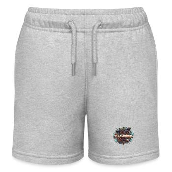 Steampunk Ästhetik & Retro-futurismus - Kinder Organic Joggingshorts Mini Bolter von Stanley/Stella - Grau meliert - Vorne