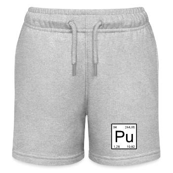 Pu Plutonium Element Design - Kinder Organic Joggingshorts Mini Bolter von Stanley/Stella - Grau meliert - Vorne