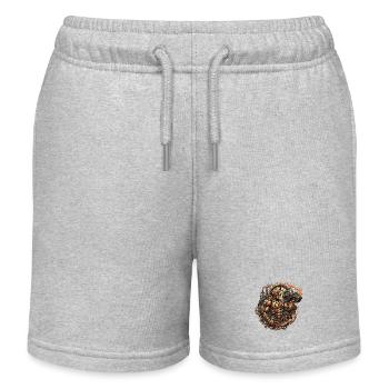 Steampunk und Retro - Kinder Organic Joggingshorts Mini Bolter von Stanley/Stella - Grau meliert - Vorne