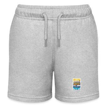 Rise Above Storms - Kids Organic Sweat Shorts by Stanley/Stella - heather grey - Front