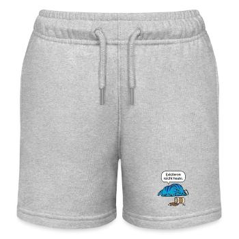 Exister suffit aujourd’hui - Zooki Burnout Dicton - Short de jogging enfant bio Stanley/Stella - gris chiné - Devant