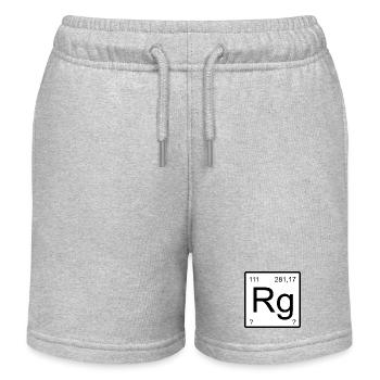 Roentgenium Minimal Design - Kinder Organic Joggingshorts Mini Bolter von Stanley/Stella - Grau meliert - Vorne