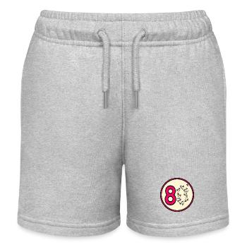 Achtziger 80er Rollschuhe - Kinder Organic Joggingshorts Mini Bolter von Stanley/Stella - Grau meliert - Vorne