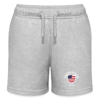 Bouclier des États-Unis de l’Utah - Short de jogging enfant bio Stanley/Stella - gris chiné - Devant