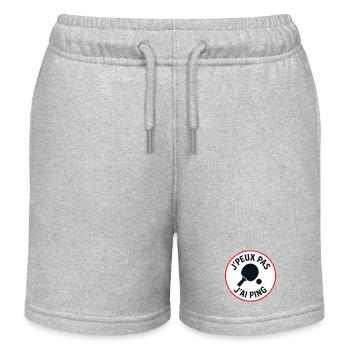 I can't I Ping - Kids Organic Sweat Shorts by Stanley/Stella - heather grey - Front