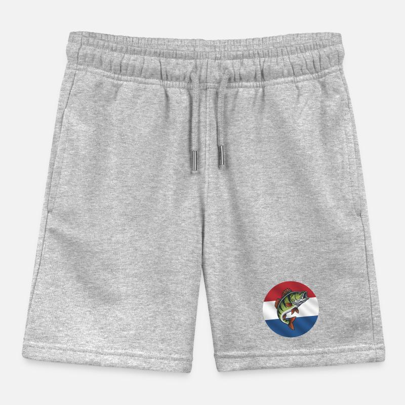 Pêche à la perche aux Pays-Bas Short de jogging enfant bio Stanley/Stella