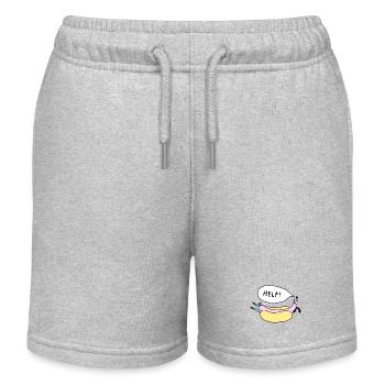 Help_Hot_Dog - Kinder Organic Joggingshorts Mini Bolter von Stanley/Stella - Grau meliert - Vorne