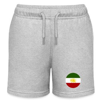 Freies Iran - Kinder Organic Joggingshorts Mini Bolter von Stanley/Stella - Grau meliert - Vorne