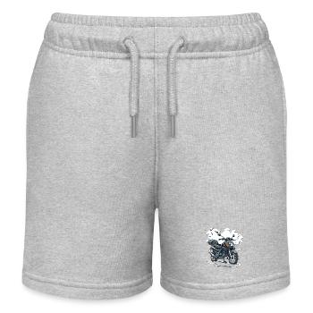 Impulsion moto - Short de jogging enfant bio Stanley/Stella - gris chiné - Devant
