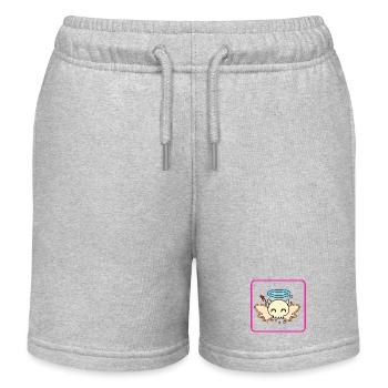 Ange du Crâne - Short de jogging enfant bio Stanley/Stella - gris chiné - Devant