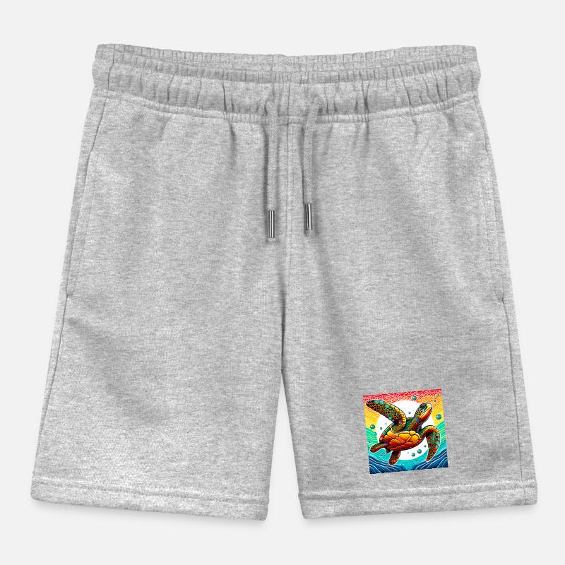 turtle Kids Organic Sweat Shorts by Stanley/Stella