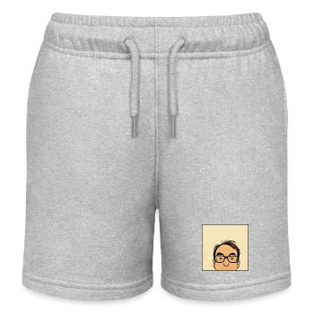 Felix macht was - quadratisch - Kinder Organic Joggingshorts Mini Bolter von Stanley/Stella - Grau meliert - Vorne