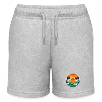 Endloser Sommer: Meer, Sonne & Vibes - Kinder Organic Joggingshorts Mini Bolter von Stanley/Stella - Grau meliert - Vorne