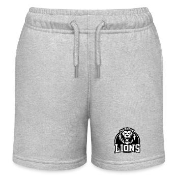 Lion Crest Leichtathletik - Kinder Organic Joggingshorts Mini Bolter von Stanley/Stella - Grau meliert - Vorne